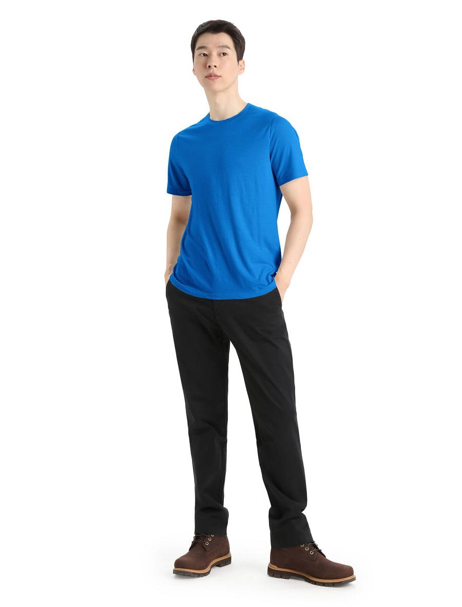 T Shirts Icebreaker Merino Tech Lite II Corta Sleeve Tee Homme Bleu | FR 1162BEXC